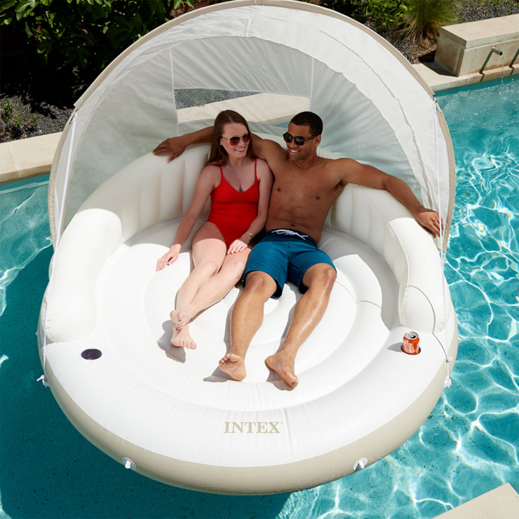 Bouée de piscine avec auvent d’ombrage | Lavu Home