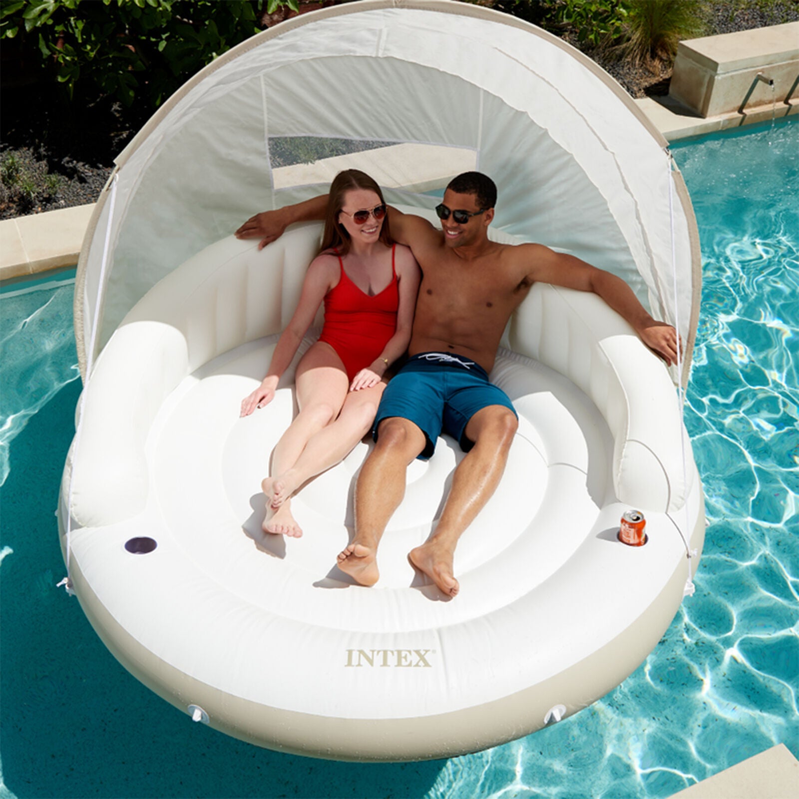 Bouée de piscine avec auvent d’ombrage | Lavu Home
