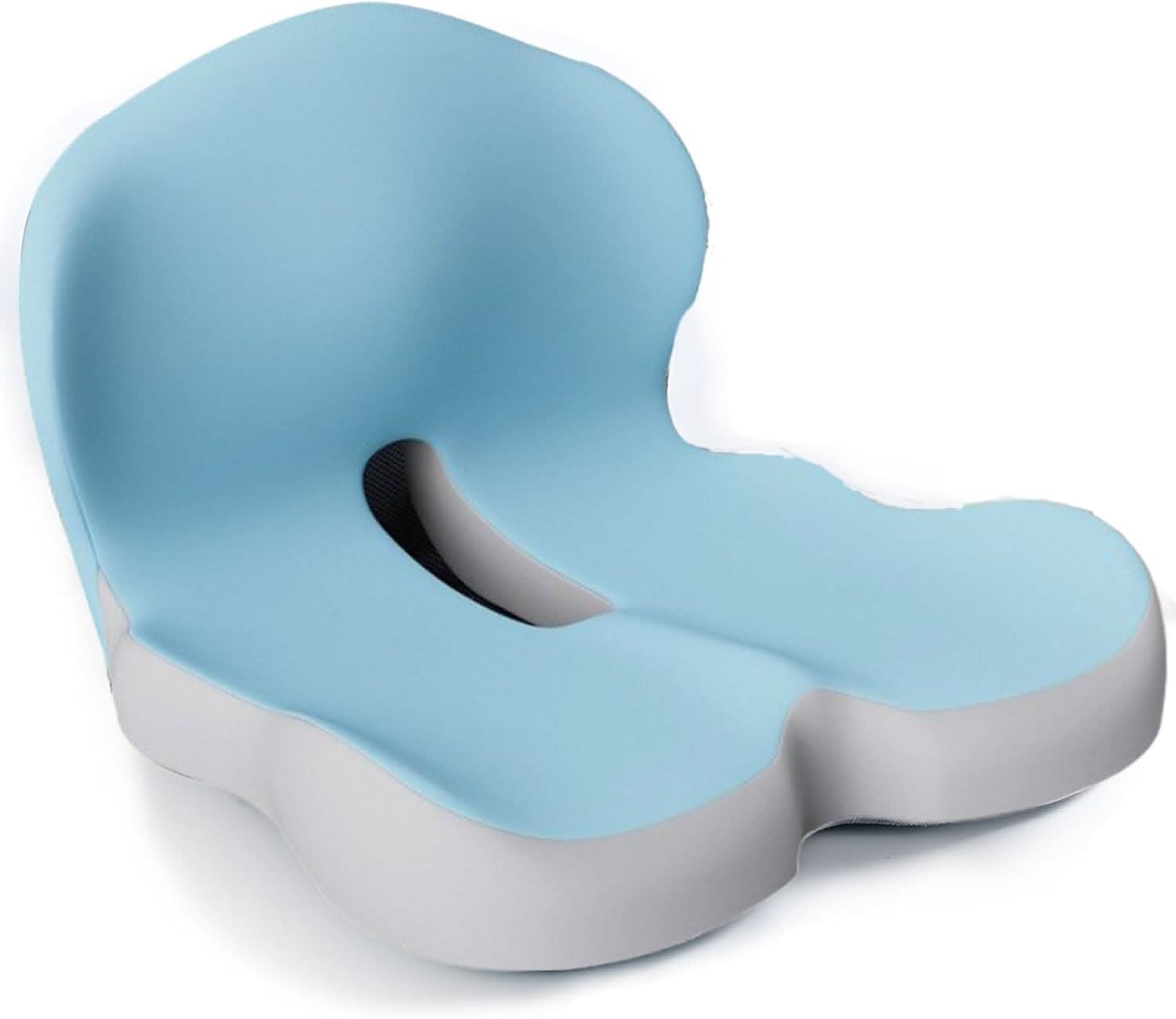 Coussin en mousse à mémoire de forme moulé, bleu clair | Lavu Home