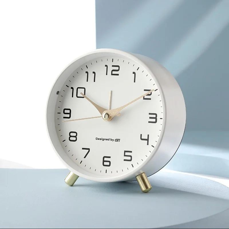 Horloge de table ronde, blanc | Lavu Home
