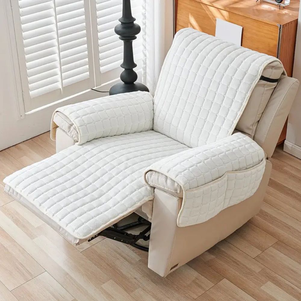 Housse de fauteuil relax matelassée à carreaux | Lavu Home