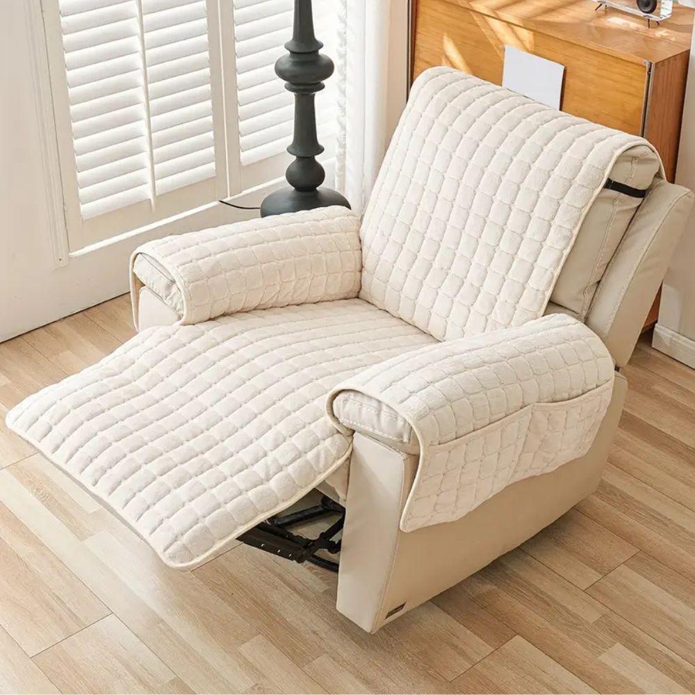 Housse de fauteuil relax matelassée à carreaux | Lavu Home