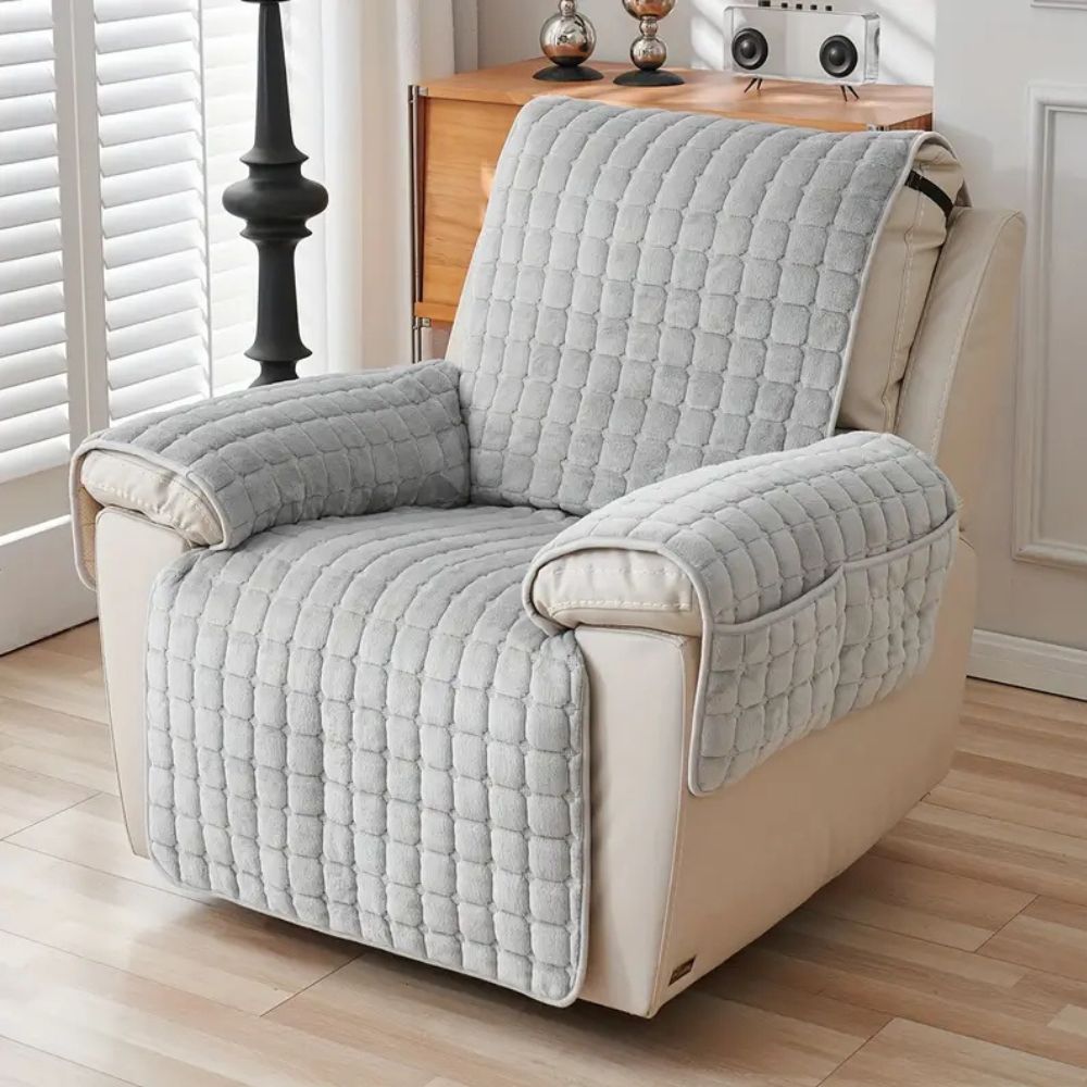 Housse de fauteuil relax matelassée à carreaux | Lavu Home