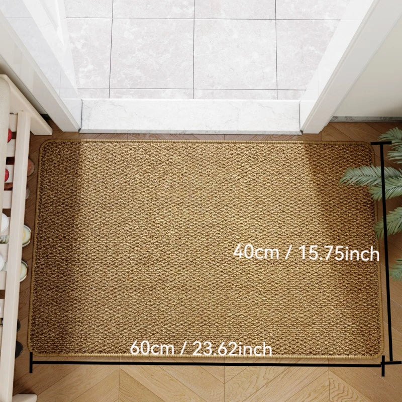 Paillasson imitation jute, marron | Lavu Home