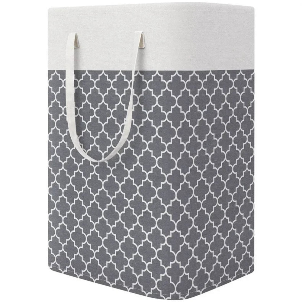 Panier à linge rectangulaire pliable, gris | Lavu Home