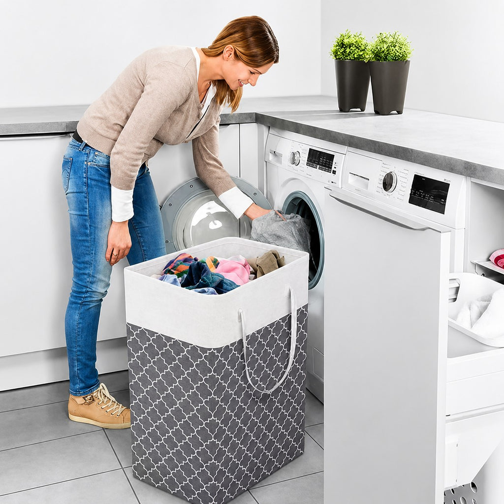 Panier à linge rectangulaire pliable | Lavu Home