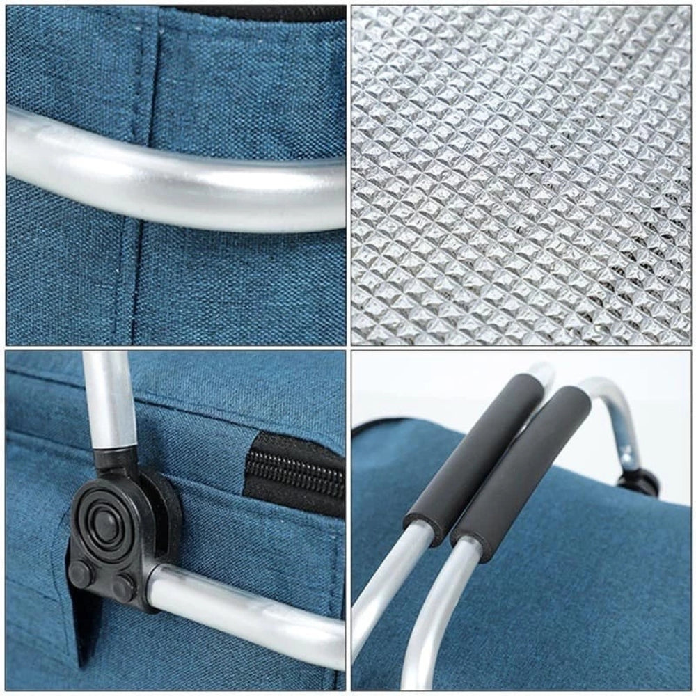 Panier de pique-nique pliable, bleu | Lavu Home