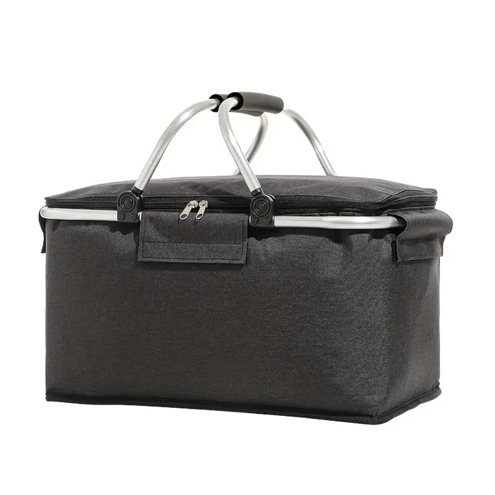 Panier de pique-nique pliable, gris | Lavu Home