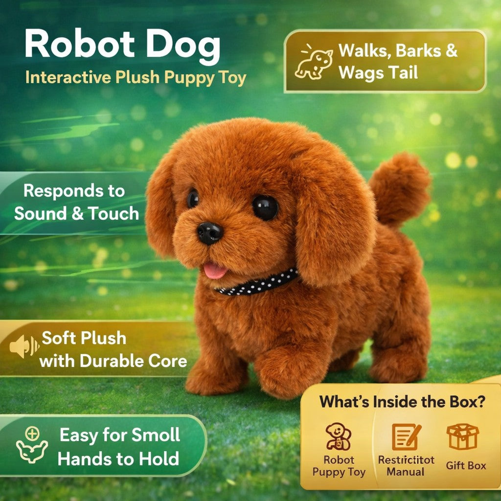 Peluche chiot interactive | Lavu Home