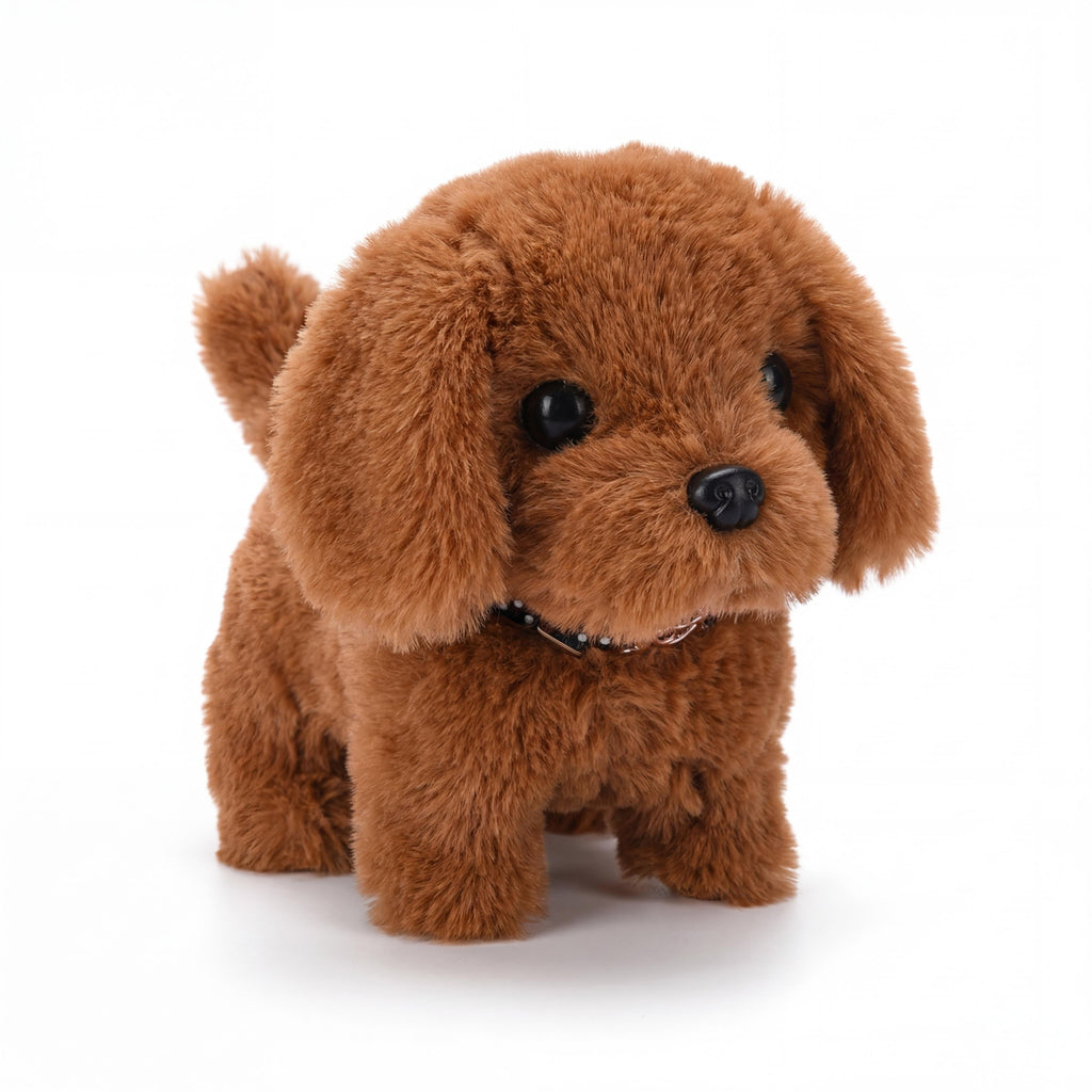 Peluche chiot interactive, marron | Lavu Home