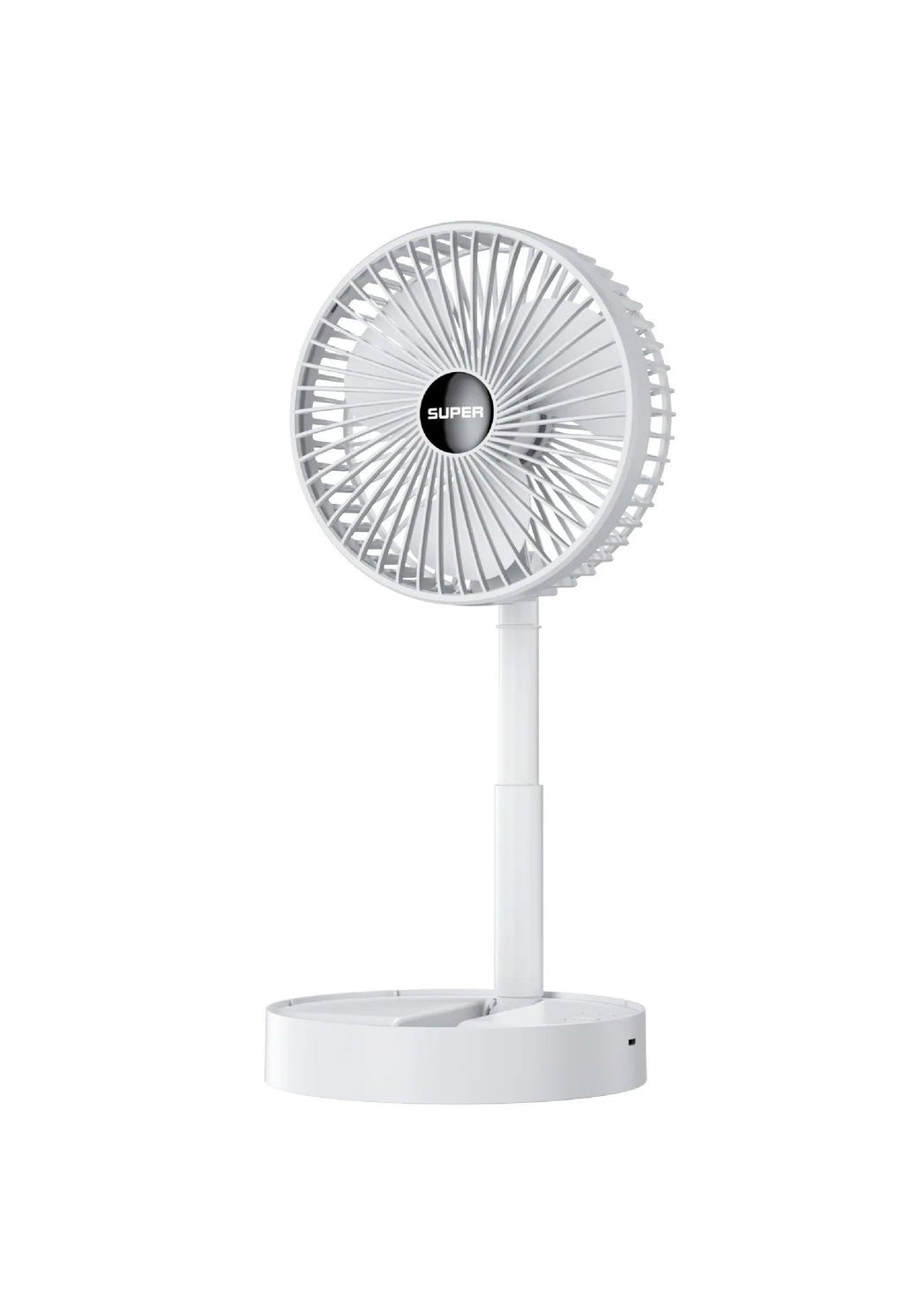 Ventilateur de bureau télescopique portatif, blanc | Lavu Home